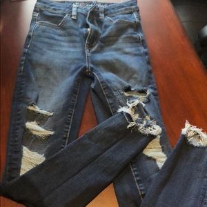 American Eagle distressed jeans size 00 regular.